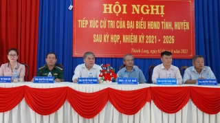 Ông Nguyễn Thanh Phong- Phó Chủ tịch HĐND tỉnh: Tiếp xúc cử tri xã Thành Long
