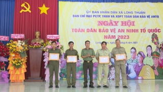 Xã Long Thuận (Bến Cầu): Tổ chức “Ngày hội toàn dân bảo vệ ANTQ” năm 2023