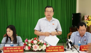 Đoàn giám sát chuyên đề của Đoàn ĐBQH tỉnh giám sát tại huyện Tân Biên