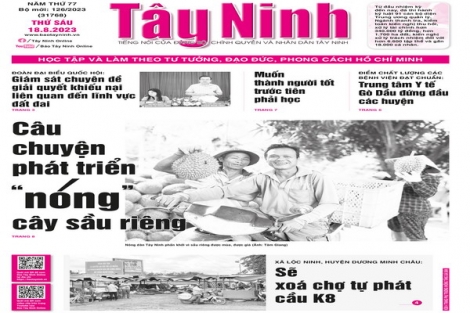 Điểm báo in Tây Ninh ngày 18.08.2023