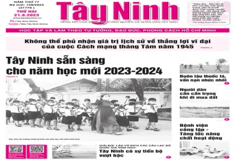 Điểm báo in Tây Ninh ngày 21.08.2023