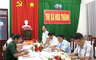 Hội Cựu chiến binh tỉnh giám sát tại UBND thị xã Hoà Thành
