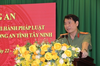 Công an tỉnh Tây Ninh hoàn thành tốt nhiệm vụ tổ chức thi hành pháp luật và công tác pháp chế