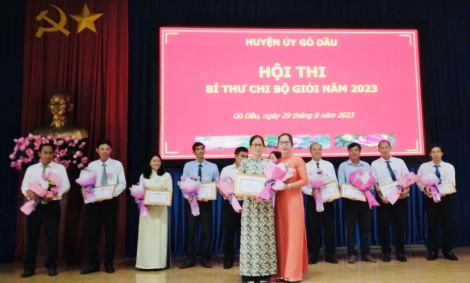 Gò Dầu: Thi bí thư chi bộ giỏi năm 2023