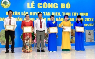 Xã Tân Lập (huyện Tân Biên) đạt chuẩn NTM nâng cao