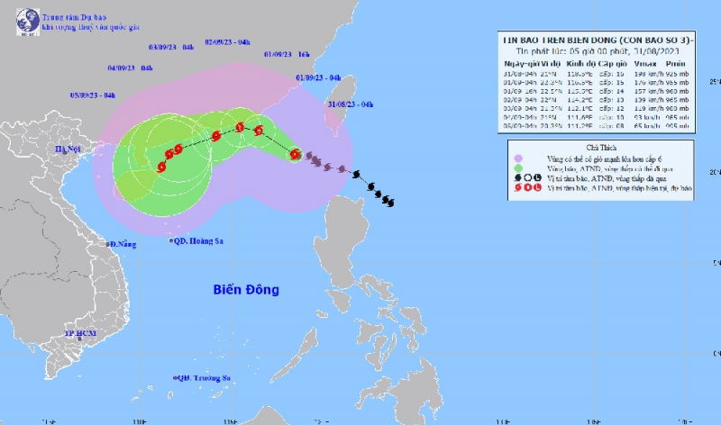 Bão số 3 đạt cấp siêu bão, hoành hành dữ dội ở Biển Đông