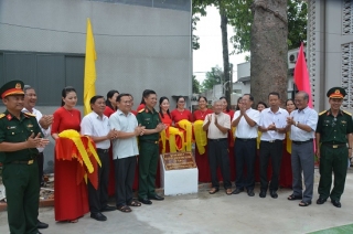 Bộ CHQS tỉnh: Khánh thành công trình sân bóng chuyền tại giáo xứ Cao Xá huyện Châu Thành