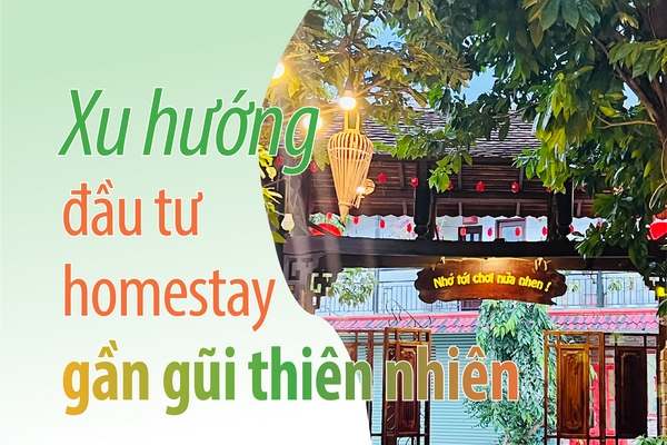 Xu hướng đầu tư homestay gần gũi thiên nhiên