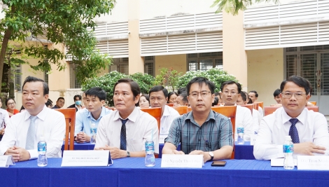 Phó Bí thư Thường trực Tỉnh uỷ Phạm Hùng Thái dự lễ khai giảng tại Trường THPT Trảng Bàng