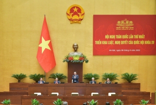 Hội nghị toàn quốc lần thứ nhất triển khai luật, nghị quyết của quốc hội khóa XV