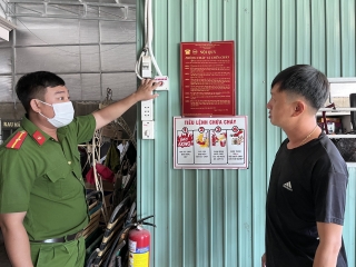 Ngày 10.9: Tổ chức thực tập phương án chữa cháy tại các Tổ liên gia an toàn PCCC