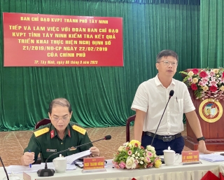 TP. Tây Ninh: Xây dựng khu vực phòng thủ vững chắc đáp ứng nhiệm vụ xây dựng và bảo vệ Tổ quốc trong tình hình mới