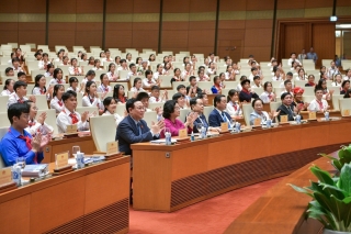 263 đại biểu thiếu nhi họp phiên giả định Quốc hội trẻ em