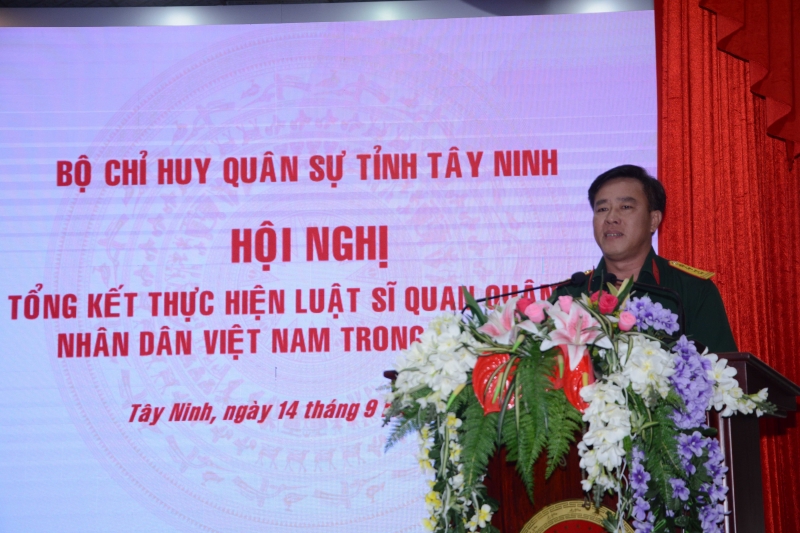 Thực hiện chặt chẽ, toàn diện Luật Sĩ quan