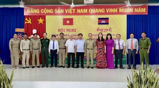 Xã Tân Bình, huyện Tân Biên: Thực hiện tốt công tác đối ngoại với các xã giáp biên thuộc Vương quốc Camphuchia