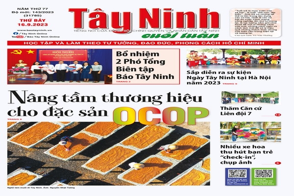 Điểm báo in Tây Ninh ngày 16.9.2023