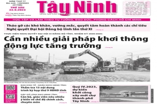 Điểm báo in Tây Ninh ngày 22.9.2023