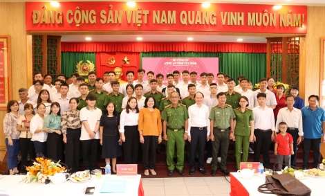 Lãnh đạo Công an tỉnh: Gặp mặt thí sinh trúng tuyển các trường CAND