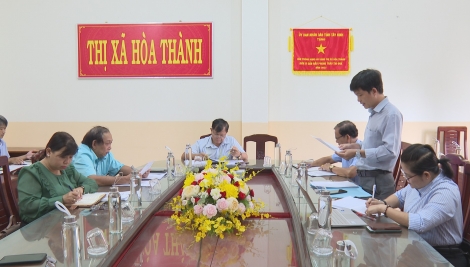 HĐND thị xã Hoà Thành: Thẩm tra các tờ trình và dự thảo nghị quyết thuộc lĩnh vực đầu tư công