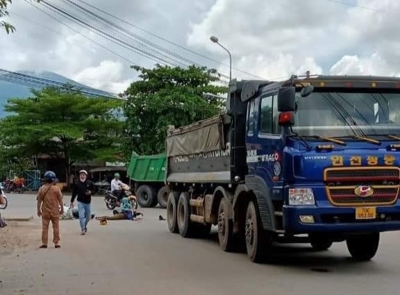 Xe tải va chạm xe mô tô, một người tử vong