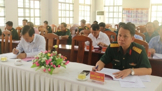Ban CHQS huyện Gò Dầu: Đẩy mạnh thực hiện các nhiệm vụ sẵn sàng chiến đấu và phòng thủ
