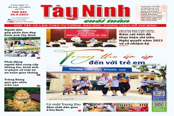 Điểm báo in Tây Ninh ngày 30.9.2023