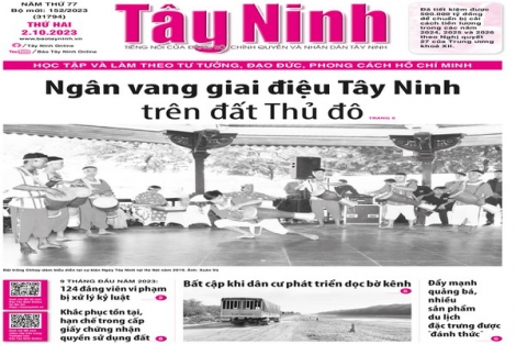 Điểm báo in Tây Ninh ngày 02.10.2023