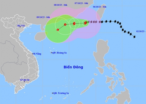 Thời tiết ngày 6/10: Bão số 4 gây gió mạnh, sóng lớn khu vực Bắc Biển Đông