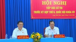 Đại biểu Quốc hội Nguyễn Trọng Nghĩa tiếp xúc cử tri thị xã Hoà Thành
