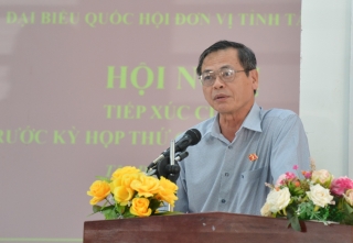 Đại biểu Quốc hội đơn vị tỉnh Tây Ninh tiếp xúc cử tri huyện Tân Châu