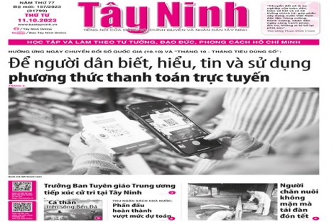 Điểm báo in Tây Ninh ngày 11.10.2023