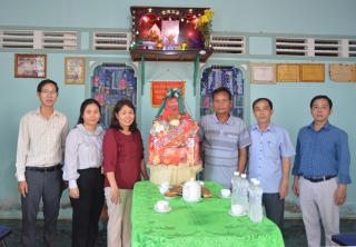 Lãnh đạo huyện Tân Châu: Chúc mừng lễ Sen Dolta của đồng bào Khmer xóm Bố Kết