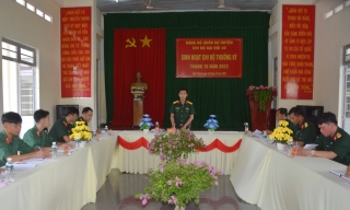 Bộ Chỉ huy Quân sự tỉnh: Rút kinh nghiệm nâng cao chất lượng sinh hoạt chi bộ trong Đảng bộ LLVT huyện