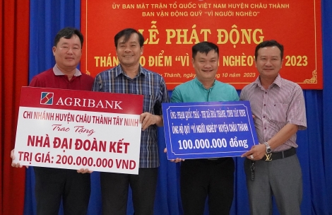 Châu Thành: Phát động tháng cao điểm “Vì người nghèo” năm 2023