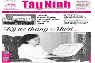 Điểm báo in Tây Ninh ngày 20.10.2023