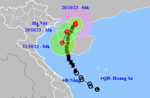 Bão số 5 di chuyển nhanh, ven biển Quảng Ninh - Hải Phòng có gió giật cấp 8