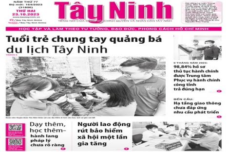 Điểm báo in Tây Ninh ngày 23.10.2023