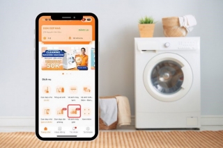Người dùng từ nay đã có thể đặt vệ sinh máy giặt tại nhà trên app bTaskee