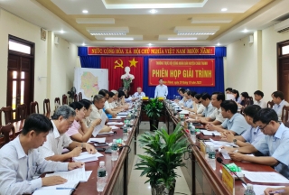 Thường trực HĐND huyện Châu Thành: Tổ chức phiên họp giải trình