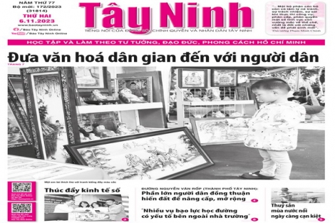 Điểm báo in Tây Ninh ngày 06.11.2023