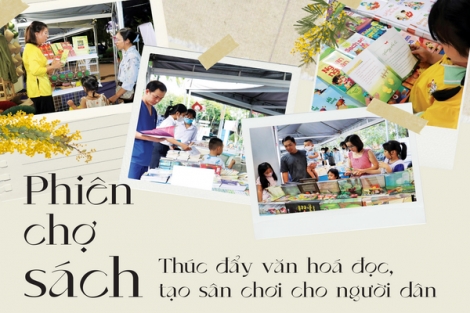 Phiên chợ sách - Thúc đẩy văn hoá đọc, tạo sân chơi cho người dân