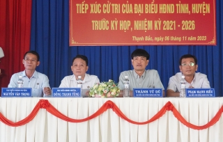 Đại biểu HĐND tỉnh, huyện: Tiếp xúc cử tri xã Thạnh Bắc (Tân Biên)