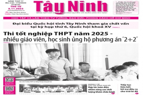 Điểm báo in Tây Ninh ngày 08.11.2023