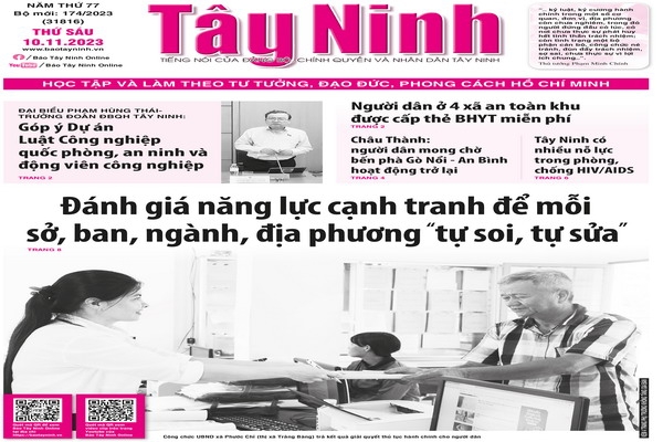 Điểm báo in Tây Ninh ngày 10.11.2023