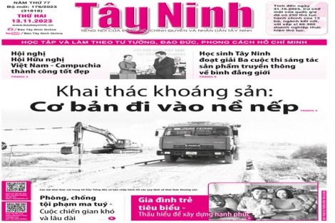 Điểm báo in Tây Ninh ngày 13.11.2023