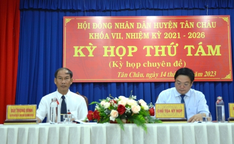 HĐND huyện Tân Châu: Tổ chức kỳ họp chuyên đề