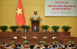 Tổng thuật trực tiếp sáng 17/11: Hội nghị triển khai thực hiện chương trình giám sát của Quốc hội năm 2024