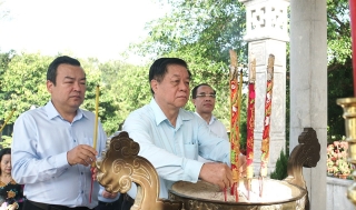Trưởng Ban Tuyên giáo Trung ương thăm và làm việc tại Tây Ninh