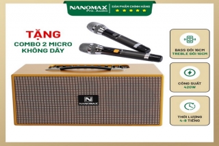 Loa karaoke xách tay Nanomax dành riêng cho tín đồ đam mê trải nghiệm