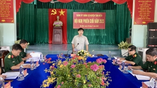 Đảng uỷ Ban CHQS huyện Tân Biên: Hội nghị phiên cuối năm
